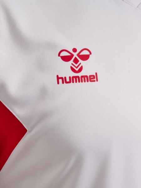 Kinder Hummel Authentic Jersey - White/true red